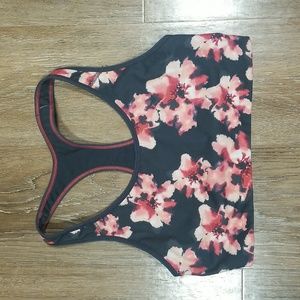 (M) Old Navy Active Go-Dry Medium Support Floral Athleisure Sport Bra Athletic